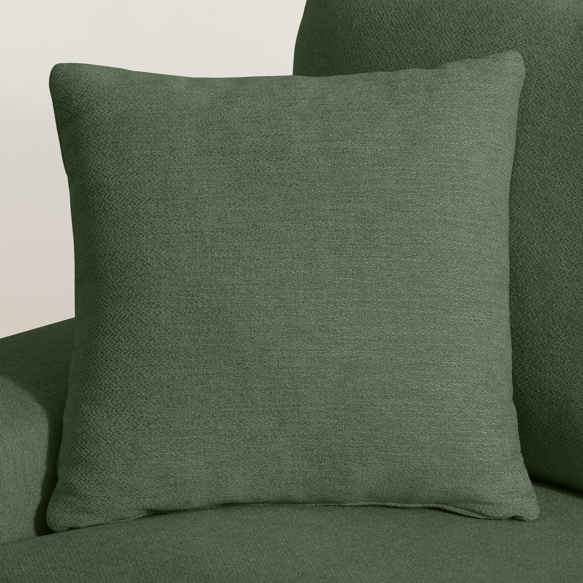 Poshby 88.58''W 3 Seater Sofa Couch with Chenille, Modern Square Arm for Living Room, Light Gray