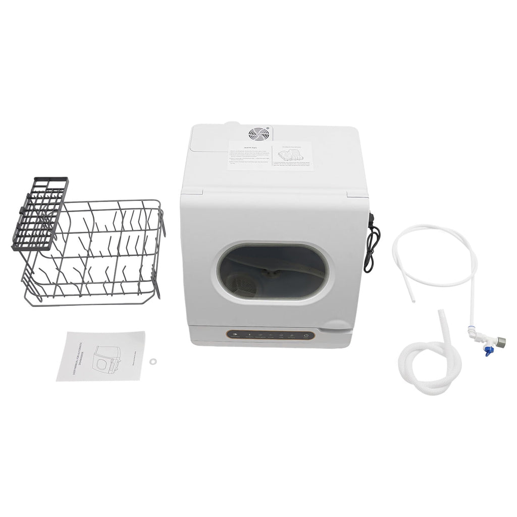 Portable Countertop Dishwasher 5 Washing Programs with Water Tank Leak-Proof Dry