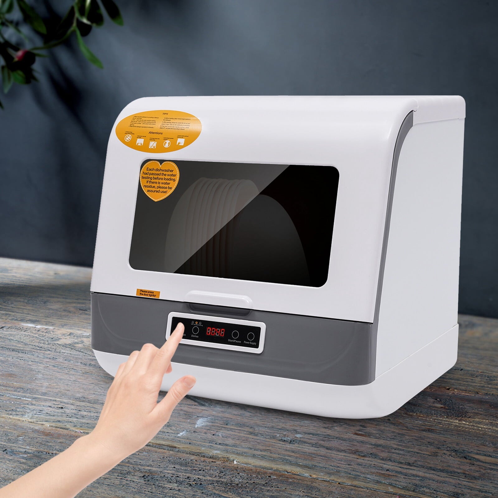 Countertop Dishwasher, Portable Countertop Dishwasher, Mini Dishwasher for Small Households, Apartments, Boats, and Campers/ RVS with Limited Space
