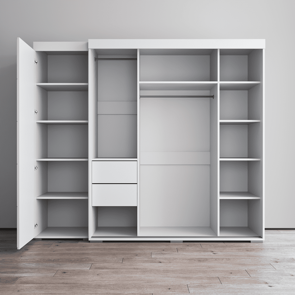 Aria 3D-EX Wardrobe with 1 Mirror