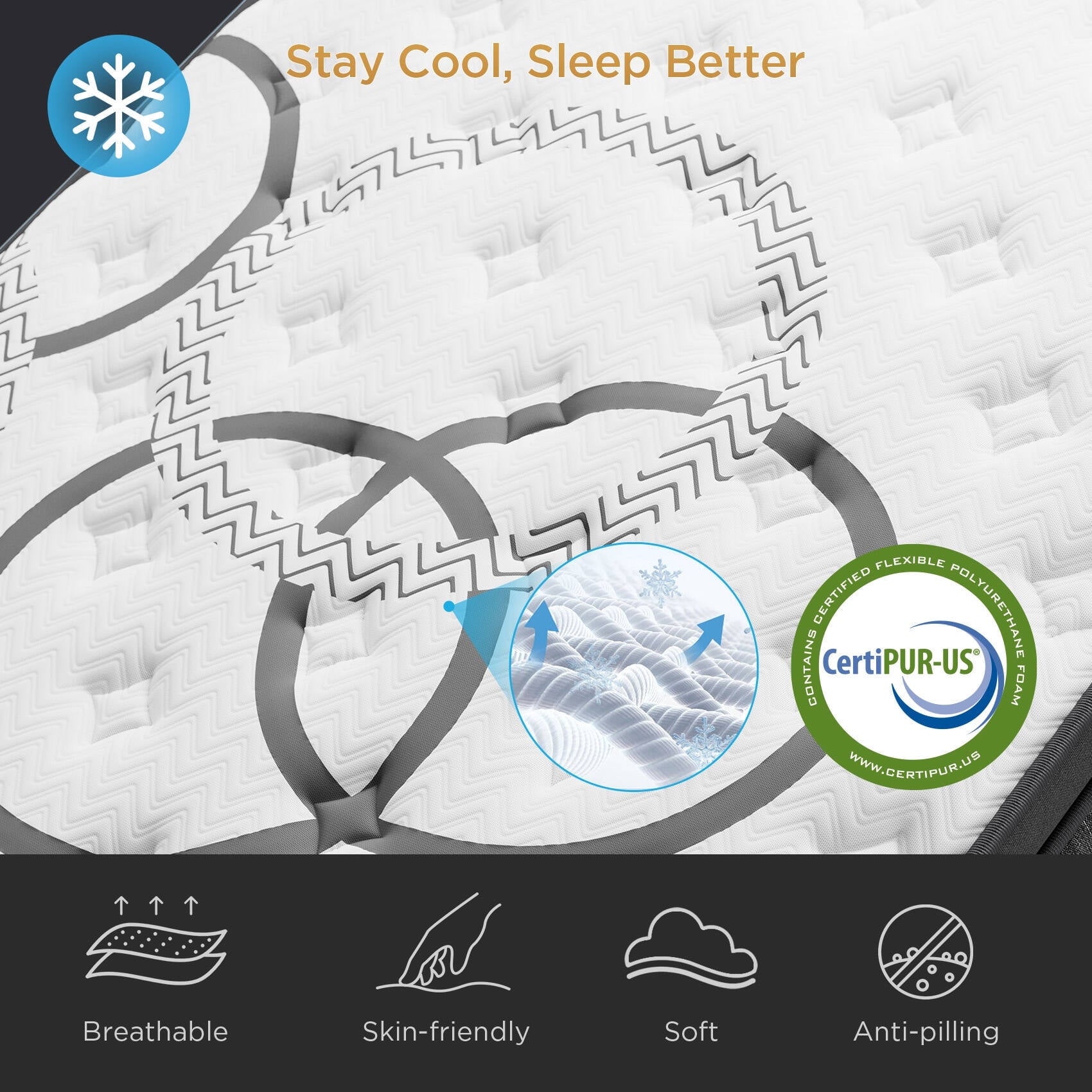 GREOO Queen Size Mattress 10 Hybrid Mattress in a Box Gel Memory Foam and Pocket Springs with Motion Isolation, Medium Firm, Pressure Relief, CertiPUR-US® & OEKO-TEX® STANDARD 100 Certified