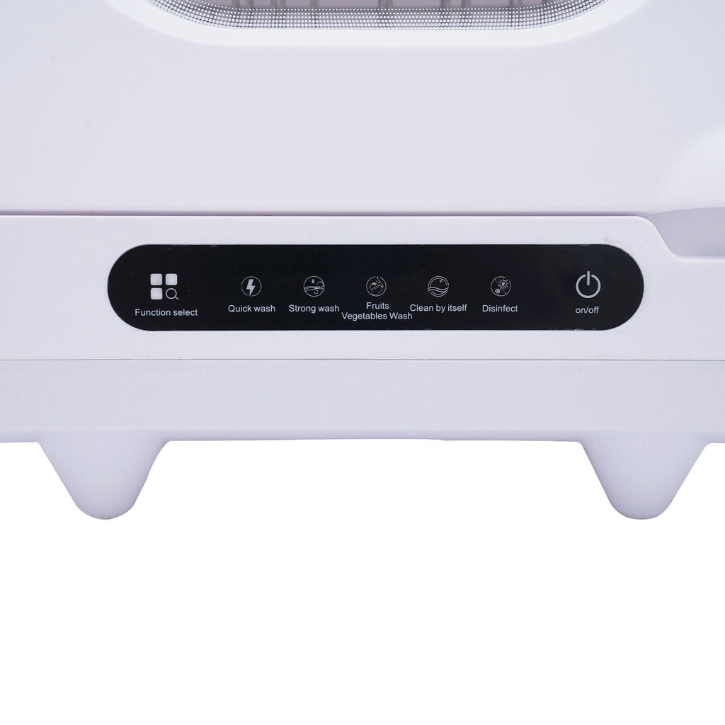 DENEST Portable Dishwasher Countertop, Compact Dishwashers with 5L Built-in Water Tank & Inlet Hose, 5 Washing Programs, 12 High-Performance Spouts