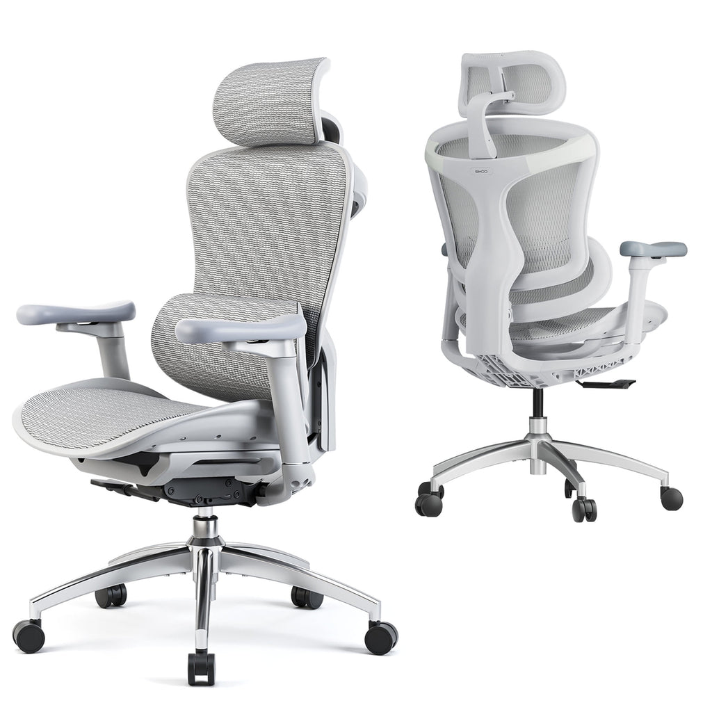 Sihoo Doro-C300 Ergonomic Chair, 3D Armrests  Swivel Chair, Adaptive Lumbar Support Office Chair, Ergonomic Desk Chairs for Adults, Comfort Home Office Chair, Gray