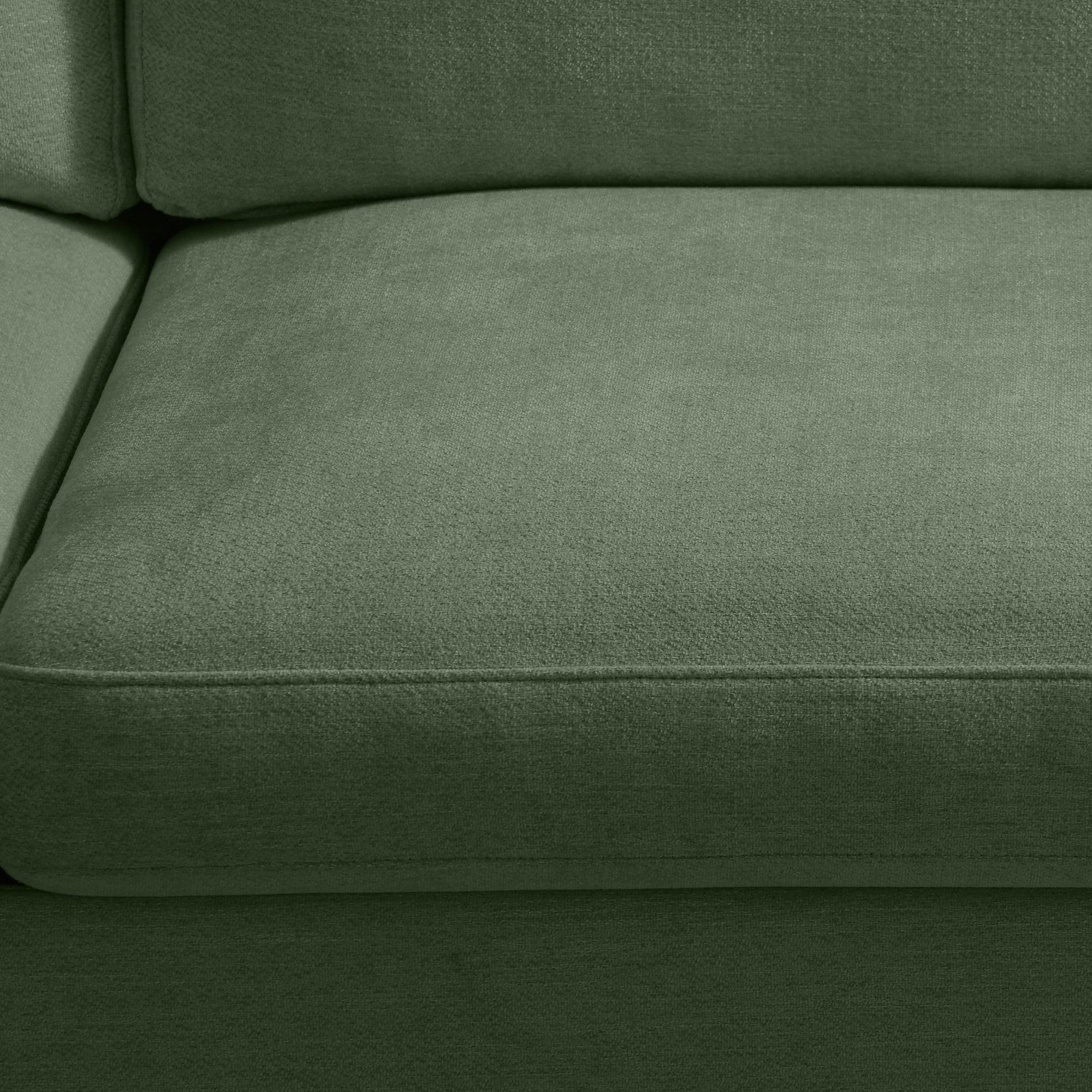 Poshby 88.58''W 3 Seater Sofa Couch with Chenille, Modern Square Arm for Living Room, Light Gray
