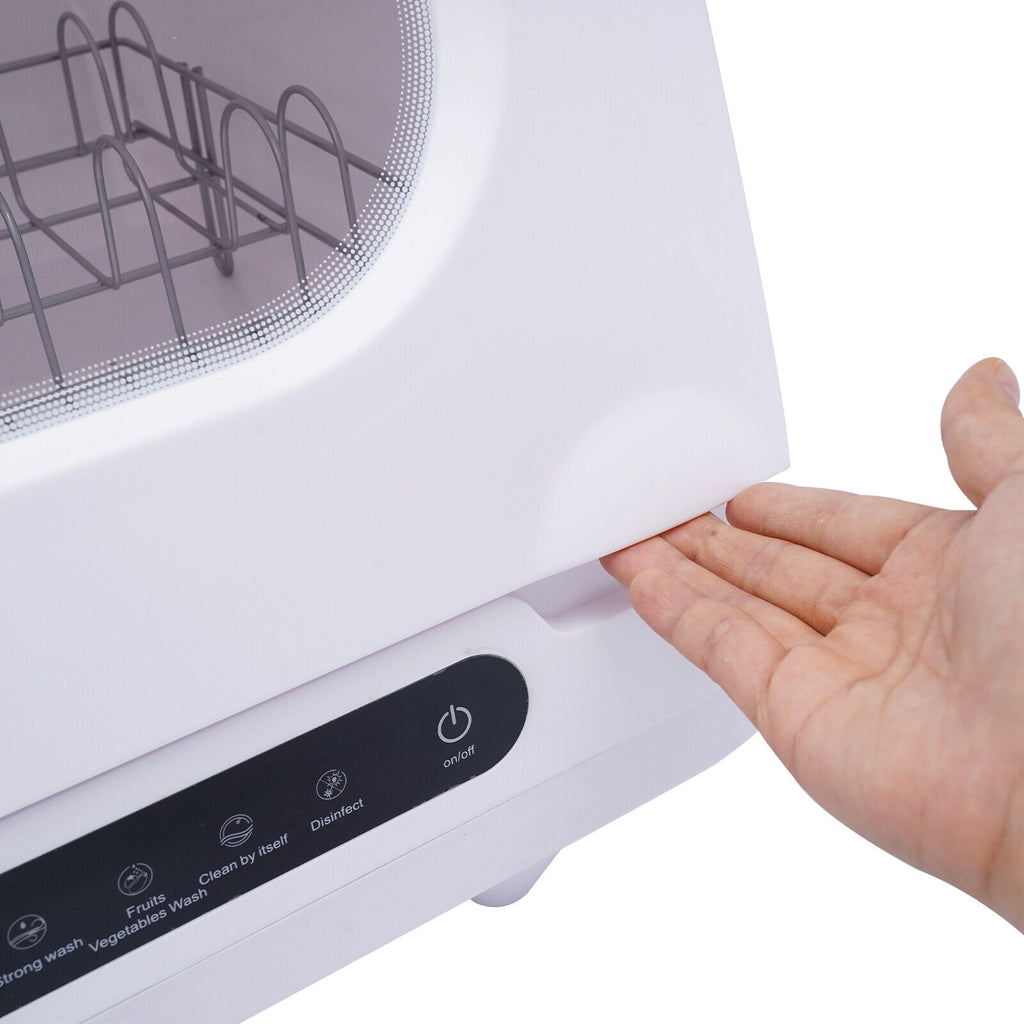 Mkyiongou Compact Countertop Dishwasher with Full Panel Control, 50 dB